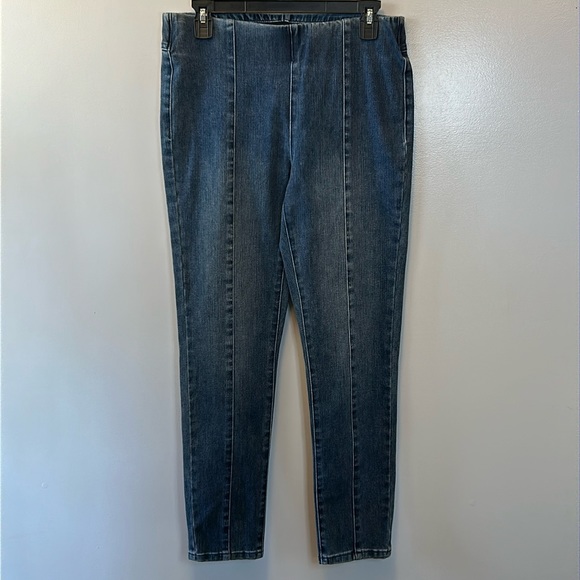 Soft Surroundings Denim Blue Jeggings - Picture 2 of 15
